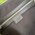 GUCCI CLUTCH WITH TIGER PRINT 30 IN BLACK MONOGRAM CANVAS