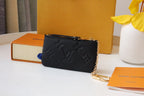 LOUIS VUITTON LV 25S CARD HOLDER RECTO VERSO 12 IN BLACK MONOGRAM EMPREINTE EMBOSSED CALFSKIN