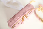 DIOR CARO BOX BAG 19 IN LIGHT PINK CALFSKIN