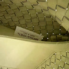 BOTTEGA VENETA LARGE CABAT 51 IN PASTEL YELLOW LAMBSKIN