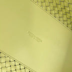 BOTTEGA VENETA LARGE CABAT 51 IN PASTEL YELLOW LAMBSKIN