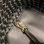 BOTTEGA VENETA SMALL CABAT 32 IN BLACK LAMBSKIN
