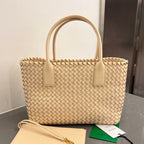 BOTTEGA VENETA SMALL CABAT 32 IN CREAM LAMBSKIN