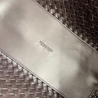 BOTTEGA VENETA SMALL CABAT 32 IN HICKORY BROWN LAMBSKIN