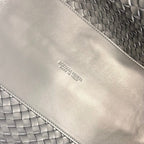 BOTTEGA VENETA SMALL CABAT 32 IN SMOKE GRAY LAMBSKIN