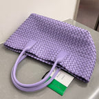 BOTTEGA VENETA SMALL CABAT 32 IN PERIWINKLE PURPLE LAMBSKIN