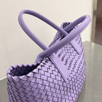 BOTTEGA VENETA SMALL CABAT 32 IN PERIWINKLE PURPLE LAMBSKIN