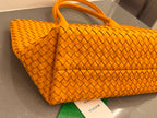 BOTTEGA VENETA SMALL CABAT 32 IN UT ORANGE LAMBSKIN