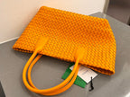 BOTTEGA VENETA SMALL CABAT 32 IN UT ORANGE LAMBSKIN