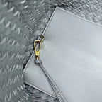 BOTTEGA VENETA LARGE CABAT 51 IN ONYX BLACK LAMBSKIN