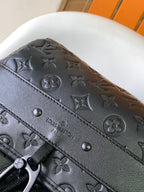 LOUIS VUITTON DISCOVERY BACKPACK 54 IN BLACK EMBOSSED MONOGRAM CALFSKIN