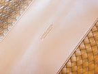 BOTTEGA VENETA SMALL CABAT 32 IN BRONZE BROWN LAMBSKIN