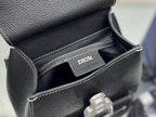 DIOR GALLOP SLING BAG 27 IN BLACK CALFSKIN