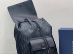 DIOR MEDIUM BACKPACK 38 IN BLACK OBLIQUE MIRAGE CALFSKIN