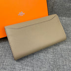 HERMES CLUTCH CONSTANCE 22 KHAKI CALFSKIN GOLD HARDWARE