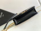 CELINE TRIOMPHE FRAME 23 BLACK CALFSKIN