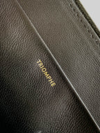 CELINE TRIOMPHE FRAME 23 BLACK CALFSKIN