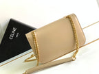 CELINE TRIOMPHE FRAME 23 BEIGE CREAM CALFSKIN