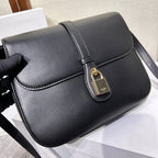 CELINE TABOU FLAP BAG 22 IN BLACK SMOOTH CALFSKIN GOLD LOCK