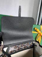 ALPIN MINI BACKPACK 21 IN BLACK LAMBSKIN AND GOYARDINE CANVAS