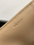 CELINE MONOCHROME 24 QUILTED BEIGE CREAM LAMBSKIN CHAIN SHOUDER BAG