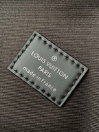 LOUIS VUITTON DAMIER CAMPUS BACKPACK 39 IN BLACK CALFSKIN AND CANVAS