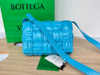 BOTTEGA VENETA CASSETTE 28 IN SKY BLUE SOFT LAMBSKIN