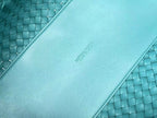 BOTTEGA VENETA SMALL CABAT 32 IN TEAL BLUE LAMBSKIN