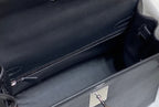 HERMES KELLY 28CM IN NOIR EPSOM CALFSKIN SILVER HARDWARE