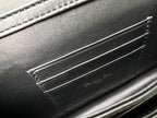 DIOR LADY CHAIN BAG 21 IN BLACK LAMBSKIN