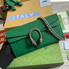 GUCCI DIONYSUS SMALL 25 BAG IN EMERALD GREEN CALFSKIN