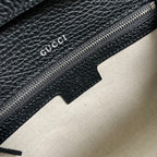 GUCCI DIONYSUS SMALL 25 BAG IN BLACK CALFSKIN