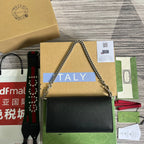 GUCCI DIONYSUS SMALL 25 BAG IN BLACK CALFSKIN