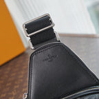 LOUIS VUITTON AVENUE SLINGBAG 31 IN BLACK MONOGRAM ECLIPSE CANVAS