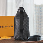 LOUIS VUITTON AVENUE SLINGBAG 31 IN BLACK MONOGRAM ECLIPSE CANVAS