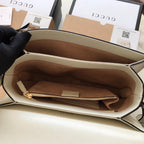 GUCCI HORSEBIT 1955 MINI BAG 25 IN WHITE CALFSKIN