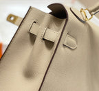 HERMES KELLY 28CM IN TRENCH EPSOM CALFSKIN GOLD HARDWARE