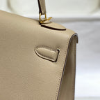 HERMES KELLY 28CM IN TRENCH EPSOM CALFSKIN GOLD HARDWARE
