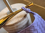 BOTTEGA VENETA SARDINE 33 WITH CHAIN IN LIGHT PURPLE LAMBSKIN