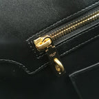 CELINE CONTI BAG 36 IN BLACK CALFSKIN GOLD HARDWARE