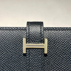 HERMES BEARN WALLET 17.5 BLACK EPSOM GOLD HARDWARE