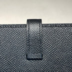 HERMES BEARN WALLET 17.5 BLACK EPSOM GOLD HARDWARE