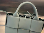 BOTTEGA VENETA CANDY ARCO TOTE 20 IN XANADU GRAY CALFSKIN