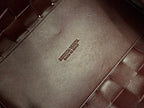 BOTTEGA VENETA MEDIUM 28 CASSETTE CHOCOLATE BROWN LAMBSKIN