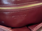 BOTTEGA VENETA MINI CASSETTE 19 IN WINE RED SOFT LAMBSKIN