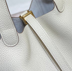 HERMES picotin lock 18 ivory togo ghw