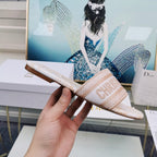 DIOR CD Mule Dway Slide 10mm Multi-motifs Style 82