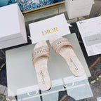 DIOR CD Mule Dway Slide 10mm Multi-motifs Style 82