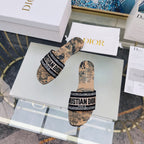 DIOR CD Mule Dway Slide 10mm Multi-motifs Style 81