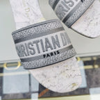 DIOR CD Mule Dway Slide 10mm Multi-motifs Style 27